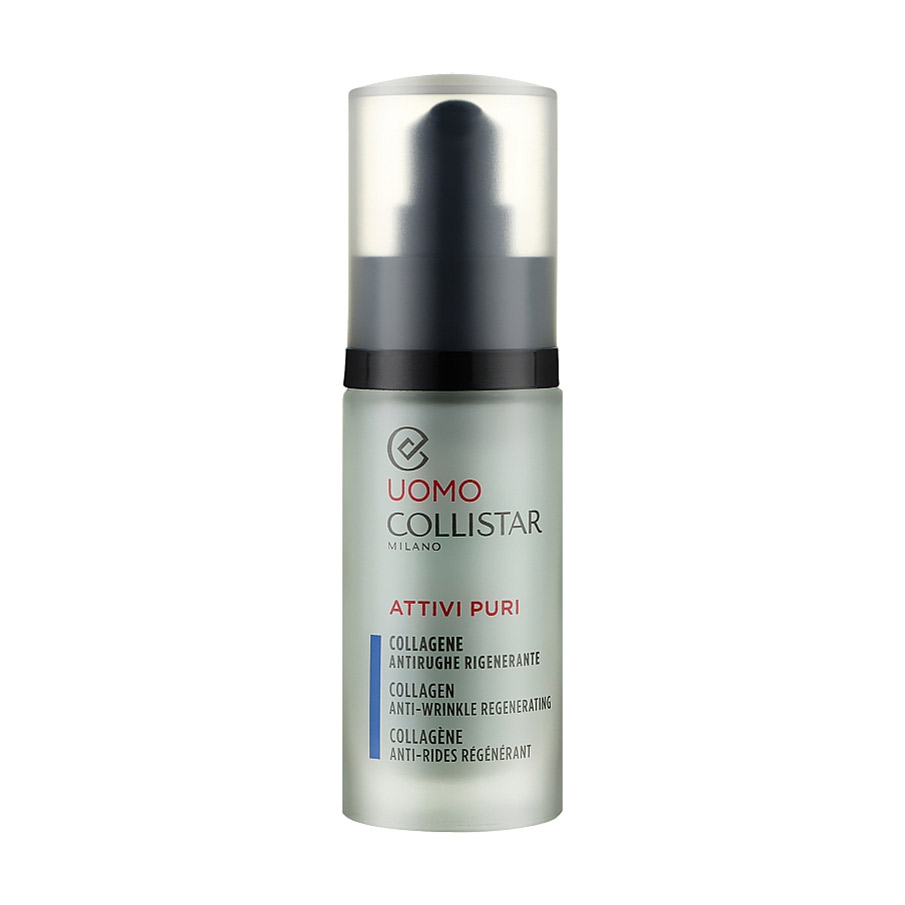 Чоловічий концентрат для обличчя Collistar Linea Uomo Attivi Puri Collagen Anti-Wrinkle Regenerating Колаген, 30 мл
